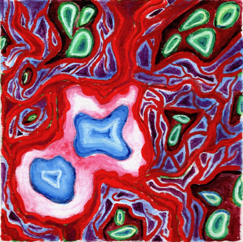 Blue Cells Mating Display