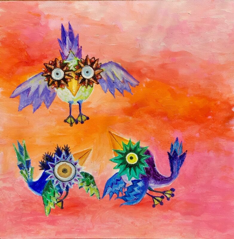 Lesser Rufflers (Crazy Birds)